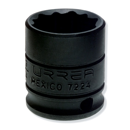 Urrea 3/8" drive, 12-point short impact socket 3/4" 7224